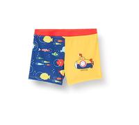 Chicco Costume da Bagno Boxer per Bambino, Bimbo 0-24, Blu/Giallo, 6 Mesi, Pacco da 1