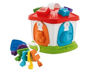 Chicco Cottage degli Animali 2in1, Gioco a Incastri con Livelli Crescenti di Difficoltà, Gioco Educativo con Chiavi Colorate e Formine in Plastica - Giochi per Bambini 1-4 Anni