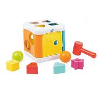 Chicco Cubo Incastra e Martella 2 in 1, Gioco Forme e Incastri per Bambini con 4