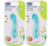 Chicco Cucchiaio Angolato Azzurro 2x1 St