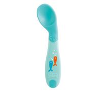 Chicco Cucchiaio Angolato Chicco 8m+ azzurro, ergonomico