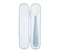 Cucchiaio Chicco Take Eat Easy in Morbido Silicone Grigio 6m+