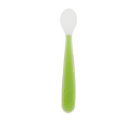 Chicco Cucchiaio Morbido in Silicone 6m+, Cucchiaio per Svezzamento con Punta Flessibile Salva-Gengive e Design Igienico, Manico Lungo Ergonomico per Vasetti e Omogeneizzati, Senza BPA