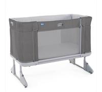 CHICCO Next to Me Forever Lettino Culla Neonato da Campeggio, Viaggio, Portatile Fianco Letto per Co-sleeping con Ruote colore Cool Grey