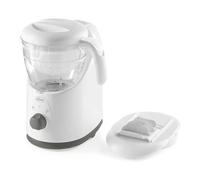 Chicco CuociPappa Easy Meal - Cottura a Vapore e Omogeneizzatore 5 in 1 (Bianco e Grigio)