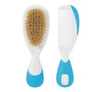 Chicco Cura dei Capelli Spazzola e Pettine Azzurro 2 pz Blu