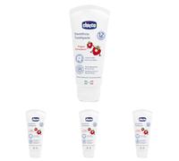 Chicco Dentifricio Bambini alla Fragola Delicato sui Dentini, Bassa Abrasività, con Fluoro e Xilitolo, Senza Conservanti, Contrasta la Formazione delle Carie e Rimuove la Placca - 50 ml, 1+ Anni
