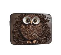 Chicco di caffè Gufo Custodia per Laptop Sleeve Laptop Bag Custodia Protettiva Antiurto Valigetta Custodia per Computer Portatile 12 pollici
