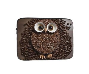 Chicco di caffè Gufo Custodia per Laptop Sleeve Laptop Bag Custodia Protettiva Antiurto Valigetta Custodia per Computer Portatile 12 pollici