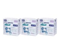 Chicco Dual Soft Succhietto Azzurro 16-36 Mesi 3x2 St