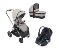 Chicco - Duo Passeggino + Navicella Mysa + Seggiolino auto Recaro Avan 0-13Kg - Silver Grey