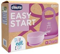 Chicco Easy Start Set Pappa Per Svezzamento Rosa 6+ Mesi