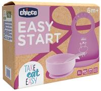 Chicco Easy Start Set Pappa Per Svezzamento Rosa 6+ Mesi