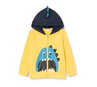 Chicco, Felpa Dinosauro, a Maniche Lunghe con Cappuccio e Zip, Bimbo 0-24, Giallo, 6 Mesi