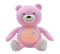 Chicco First Dreams Orsacchiotto Peluche Baby Bear, Soffice Pupazzo Proiettore con Luce Notturna Bambini, Effetti Luminosi e Rilassanti Melodie, Rosa - Giochi Neonato 0 Mesi +