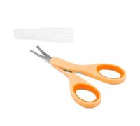 Chicco Forbicine Unghie per Neonati e Bambini, Forbicine in Acciaio Inox con Lame Ricurve e Punte Arrotondate, Cappuccio Protettivo, Impugnatura in Gomma Antiscivolo, Accessori Neonato 0+ M, Arancione
