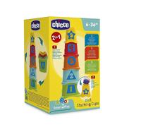 Chicco Gioco 2 in 1 Tazze Impilabili, 6-36 Mesi