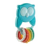 CHICCO Gufo Trillino ECO+ Sonaglio Neonato e Bambini con 6 Anelli Colorati, Realizzato in Plastica Riciclata e Bioplastica Proveniente da Fonti Vegetali, ...