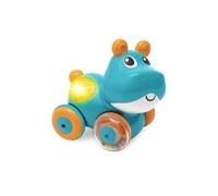 Gioco Hippo Sprint&Go, Animaletto elettronico a retrocarica, Con Melodie, Suoni e Luci, Stimola il gattonamento, Ruote in gomma, 6-36 m