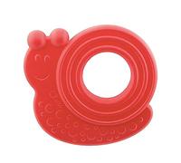 Chicco Gioco Massaggiagengive Lumaca Eco+, Realizzato In Morbida Bioplastica Proveniente Da Fonti Vegetali, Made In Italy, Età 3-18 Mesi, color Rosso