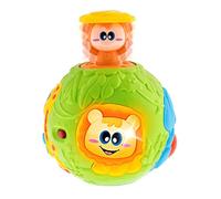 Chicco Gioco Palla Pop Up, Palla Musicale con Effetto Sorpresa, a Tema Giungla con Luci, Suoni ed Effetto cucù, Sviluppa Abilità Manuali, 6-36 Mesi