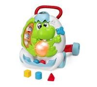 Chicco Gioco Primipassi Dinosauro, 2in1 Evolutivo, Girello e Centro attività Elettronico, 2 Palline, 3 Formine, Luci e Suoni, Parti in Plastica Riciclata 80%, Made in Italy, Giochi Bambini 9-24 Mesi