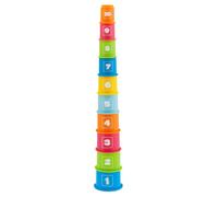 Chicco Gioco Tazze Impilabili Gioco Forme e Incastri 10 Tazze Con Dimensioni e