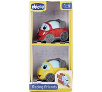 CHICCO Turbo Ball Racing Friends 2 Veicoli Giocattolo a Retrocarica per Bambini da 1+ Anni - 11013-00