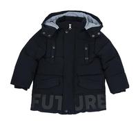 Chicco, Giubbotto modello parka in tessuto tecnico antivento, Nero, 9/10 anni