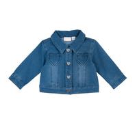 Chicco, Giubbotto Neonata Antivento In Denim, Giubbino con Cappuccio e Comoda Apertura Frontale a Zip, Lavabile in Lavatrice, Abbigliamento Neonata 0-24 Mesi, Designed in Italy