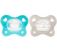 Chicco Dual Soft Succhietto Azzurro 6-16 Mesi 2 Pezzi