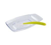 Chicco Grattugia e cucchiaio in silicone - Set per le puree di frutta e verdura, 2 pezzi