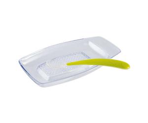 Chicco - Grattugino & Cucchiaio In Silicone 6M+ Confezione 2 Pezzi