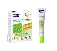 Chicco Kit Cerotti Antizanzare Con Citronella Ed Eucalipto + Zanza Penna Roll-on Dopopuntura