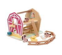Chicco La Grande Fattoria dei Pony Playset, Gioco educativo in Legno con 3 Personaggi e Accessori | Gioco di Ruolo con Carrucola, Scala e Recinzione, Ispirato al metodo Montessori, 2 Anni +