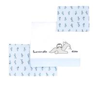 Chicco Lenzuolo set lenzuola neonato per culla e carrozzina - bianco e azzurro