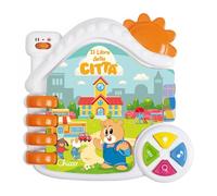 Chicco Libro Interattivo Bilingue Italiano/Inglese con 9 Pagine, Gioco Educativo Prime Parole, Luci e Suoni della Città, Apprendimento Linguistico, Gioco per Bambini, Centro attività, 6-36 Mesi