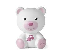 CHICCO Luce Notte Lampada Portatile a Forma di Orso Prima Infanzia per Bambini da 0+ Mesi colore Rosa - 09830.10
