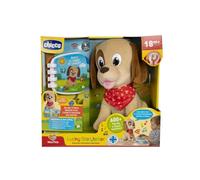 Chicco Lucky Il Cucciolo Raccontastorie, Cane Peluche Interattivo Parlante, Gioco Educativo con Libro Scritto Illustrato e Interattivo, Pupazzo con Parole e Suoni Realistici - Giochi Bambini 18+ Mesi