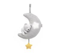 Chicco Luna Peluche Luce Notturna Neonati con Musica e Melodie Classiche - Carillon da Culla e Lettino con Fascia Velcro, Volume Regolabile e Tessuto Sensoriale - Gioco Lavabile Regalo Nascita