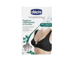 Chicco Mammy - Reggiseno Gravidanza in Microfibra Taglia 5C Colore Nero, 1 Pezzo