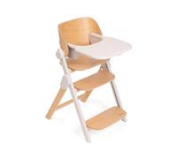 Chicco Meraviglia Seggiolone Pappa Bambini in Legno Colore Fossil