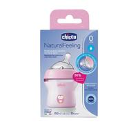 Chicco Biberon Natural Feeling 0m+ 150 ml Rosa