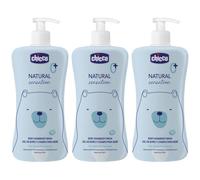 Chicco Natural Sensation Baby Detergente Corpo e Capelli 3x500 ml