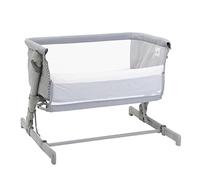Culla Chicco Next2Me Go Soft Grey Richiudibile con Materasso e Borsa da Viaggio