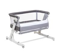 Chicco Next2Me - Lettino da viaggio pieghevole, altezza regolabile, materasso e borsa da viaggio, colore: grigio atmosfera