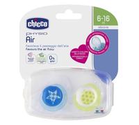 Chicco Succhicco Air Silicone Boy 6-12m 2 Pezzi