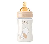 Chicco Original Touch Biberon, Vetro, Neutro, Flusso Lento, Beige, 150 ml