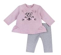 Chicco Outfit Due Pezzi: Leggings e Felpa Neonata 0-24 mesi, Rosa (2), 12 mesi, Designed in Italy