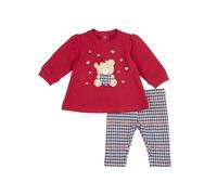 Chicco Outfit Due Pezzi: Leggings e Felpa Neonata 0-24 mesi, Rosso (2), 12 mesi, Designed in Italy